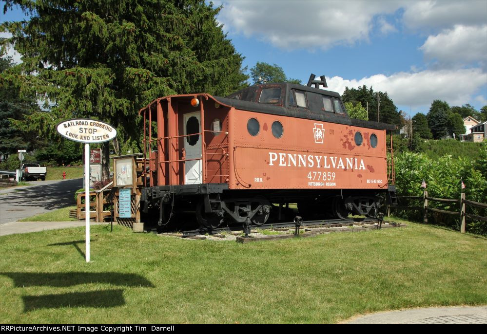 PRR 477859 on display at the rail park